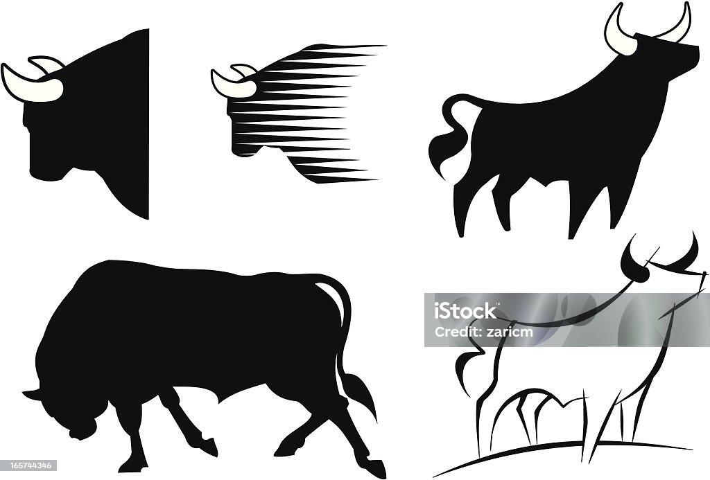 Bull - clipart vectoriel de Image dépouillée libre de droits