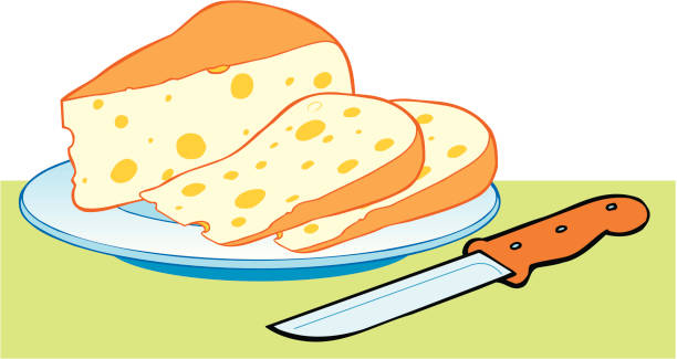 치즈 - cheese swiss cheese portion vector stock illustrations