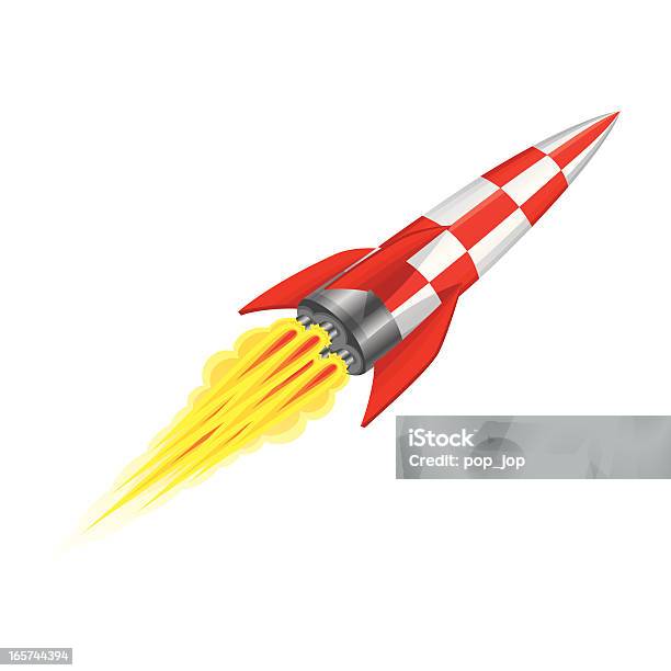 Rocket - Immagini vettoriali stock e altre immagini di Aereo di linea - Aereo di linea, Missile - Razzo spaziale, Velocità