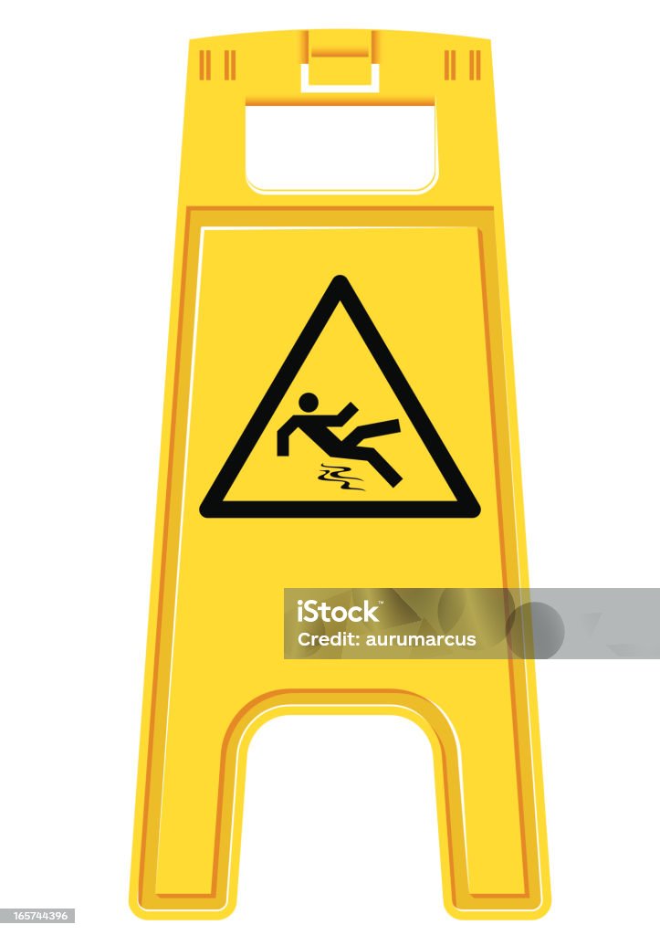 cleaningsign - Vetor de Caution Wet Floor royalty-free