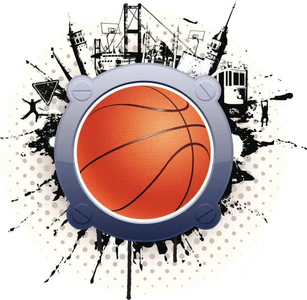 Vector illustration of basketball