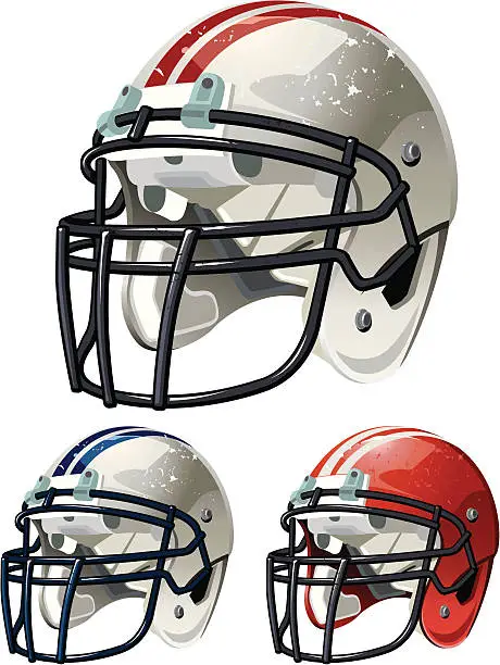Vector illustration of Football Helmet
