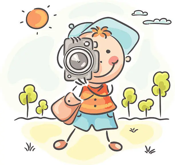 Vector illustration of Photographer