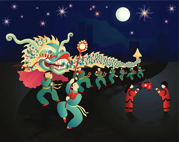 Vector illustration of Chinese New Year Celebration