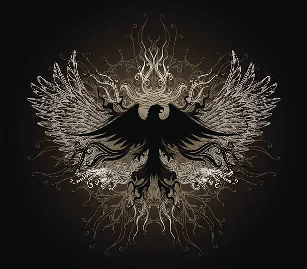 Vector illustration of Eagle Emblem