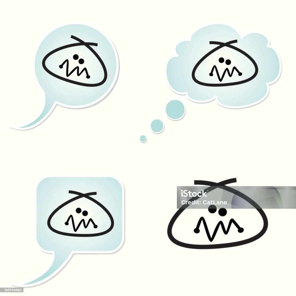 Expresiones de tensión, serie Smiley - arte vectorial de Agotamiento libre de derechos