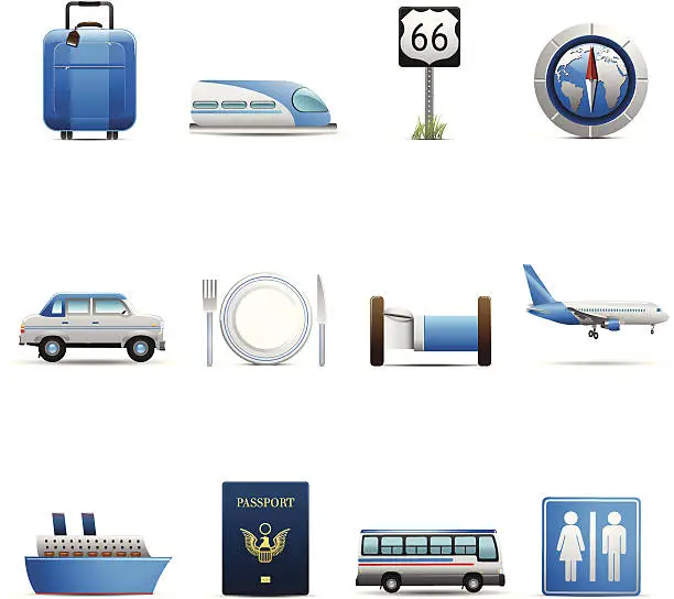 Vector illustration of Travel Icons