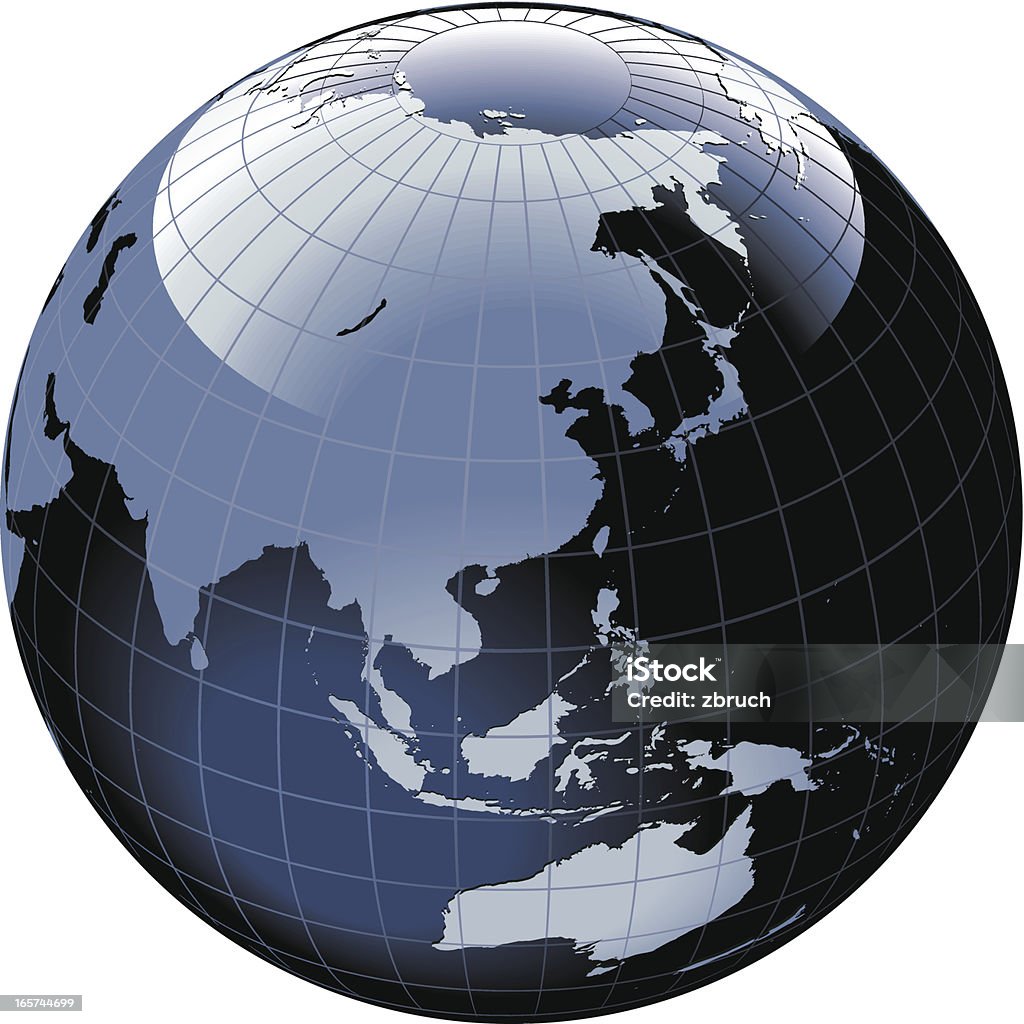 Globe du monde. Asie et Australie - clipart vectoriel de Australie libre de droits