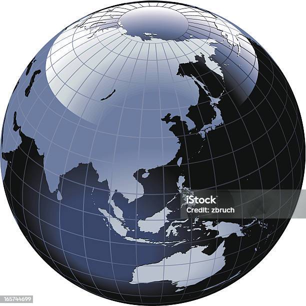 Globe Du Monde Asie Et Australie Vecteurs libres de droits et plus d'images vectorielles de Australie - Australie, Globe terrestre, Affaires