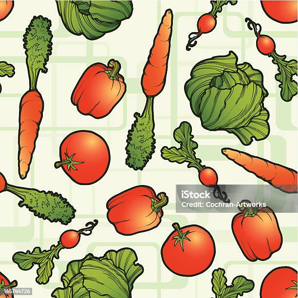 Légumes Sans Coutures Vecteurs libres de droits et plus d'images vectorielles de Aliment - Aliment, Aliments et boissons, Brassicaceae
