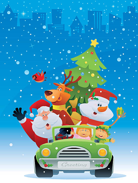 illustrations, cliparts, dessins animés et icônes de jour de noël - enfant hiver