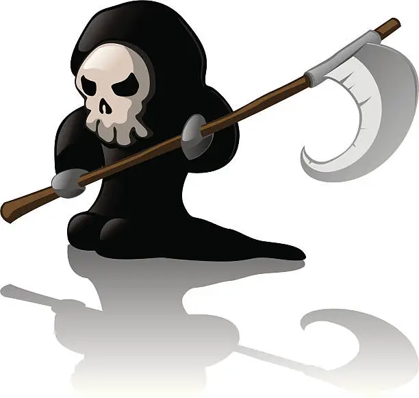 Vector illustration of Grim Reaper