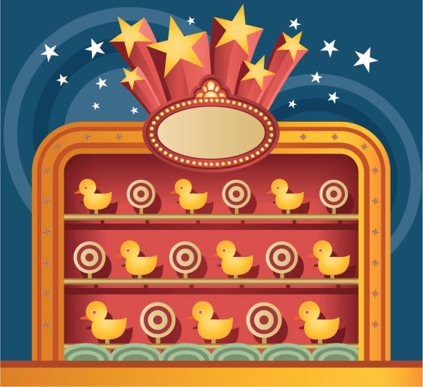 Carnival duck shooting game. Zip contains AI and PDF formats.