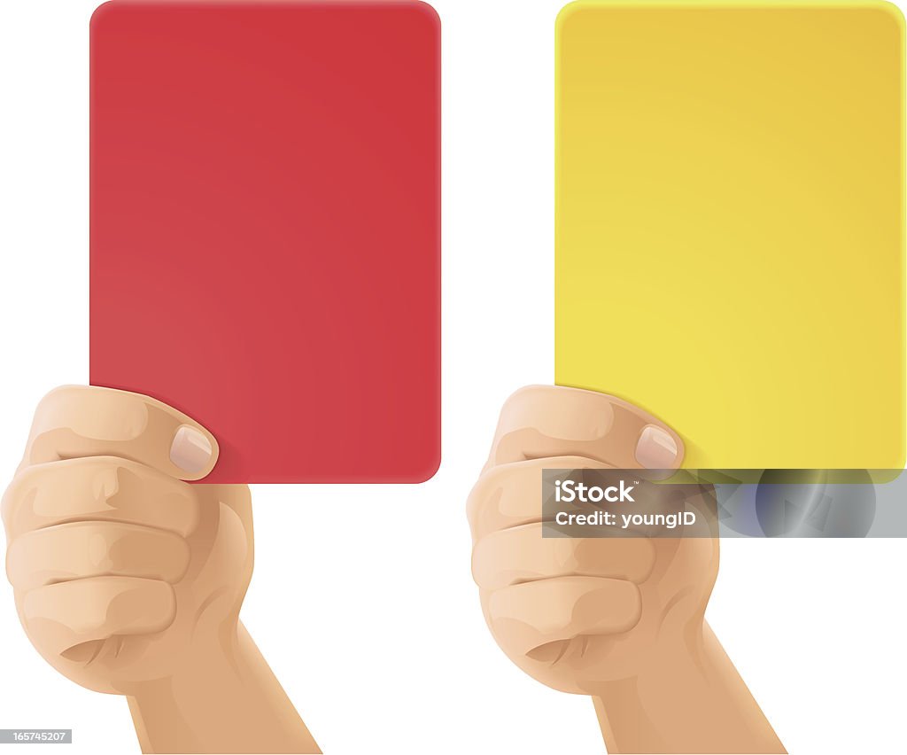 Red & Yellow Cards - Royalty-free Rode kaart vectorkunst