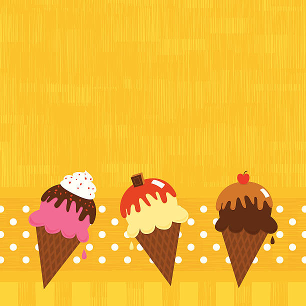 Ice Cream Background Stock Illustration - Download Image Now - Ice Cream,  Backgrounds, Ice Cream Sundae - iStock