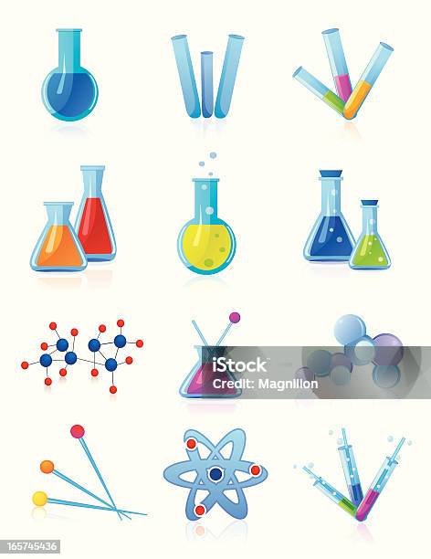 Ilustración de Bioquímica 2 y más Vectores Libres de Derechos de Química - Química, Matraz, Vaso de laboratorio