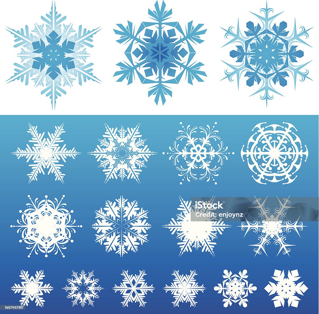 Flocons de neige - clipart vectoriel de Stalagtite libre de droits