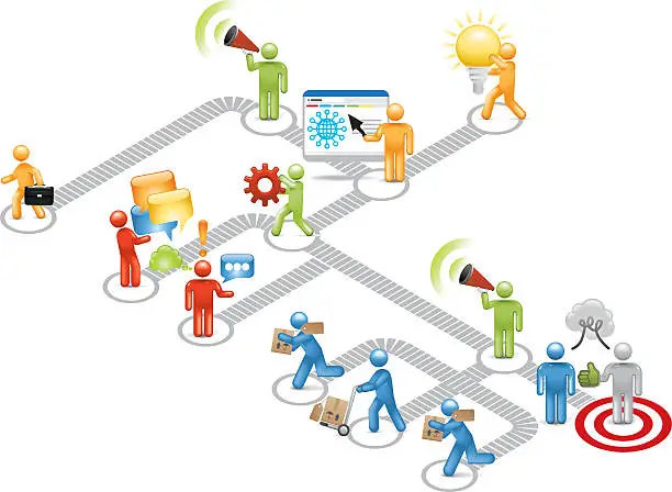 Vector illustration of Business Model