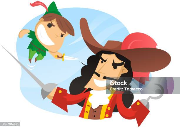 Mr Peter Stock Illustration - Download Image Now - Peter Pan, Boat Captain, Hook - Equipment