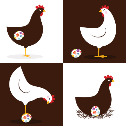 Hen and easter eggs. Please see some similar pictures in my lightboxs:   