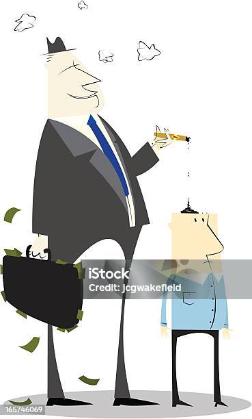Smoking Business Man Stock Illustration - Download Image Now - Cigar, Corporate Business, Overweight