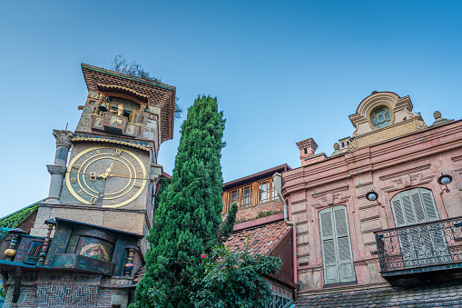 Tower at Marionette Theatre square in Tbilisi, Georgia