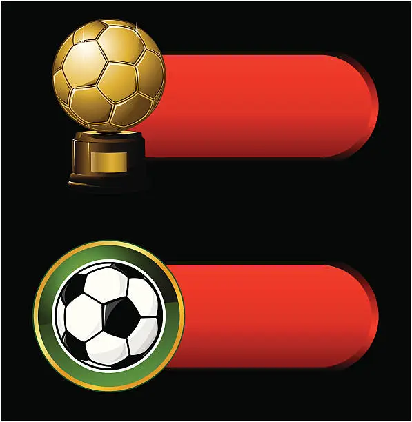 Vector illustration of Soccer badges