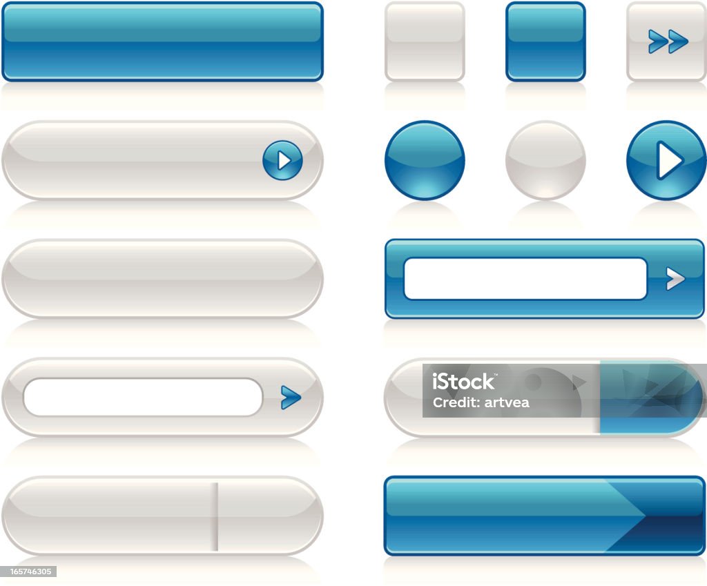 Functtion Button Graphics Of Blue And White Function Buttons Stock Illustration ...