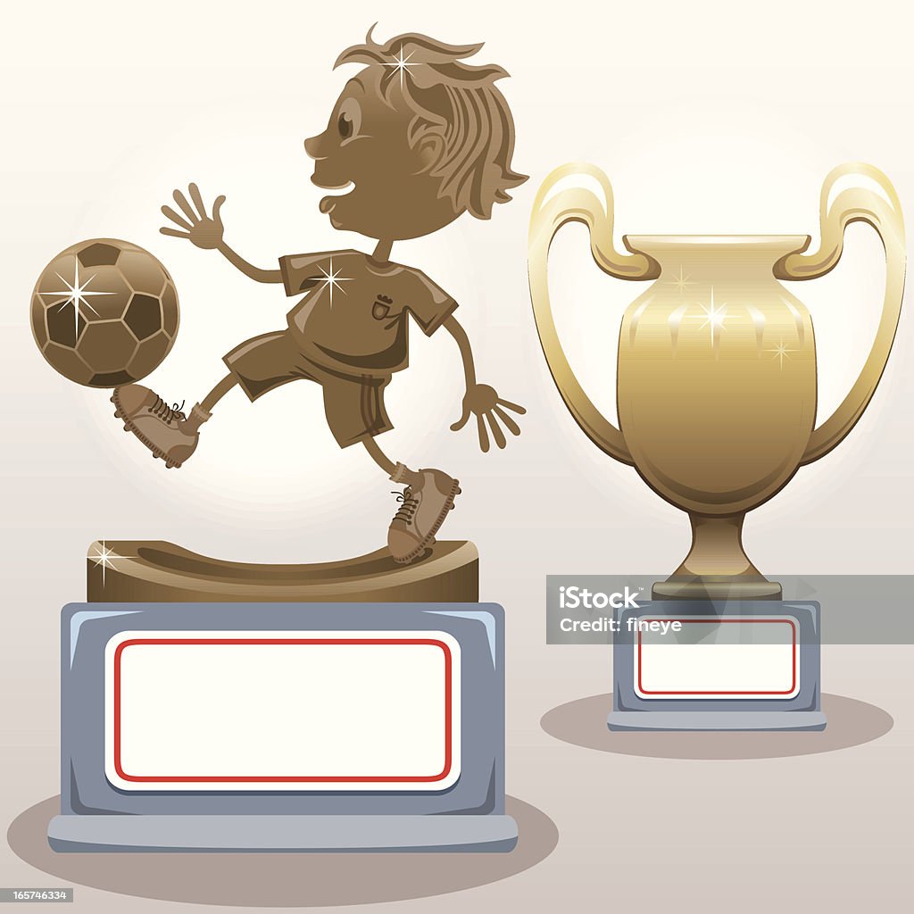 Récompenses de Football pour enfants - clipart vectoriel de Prix du Meilleur joueur libre de droits