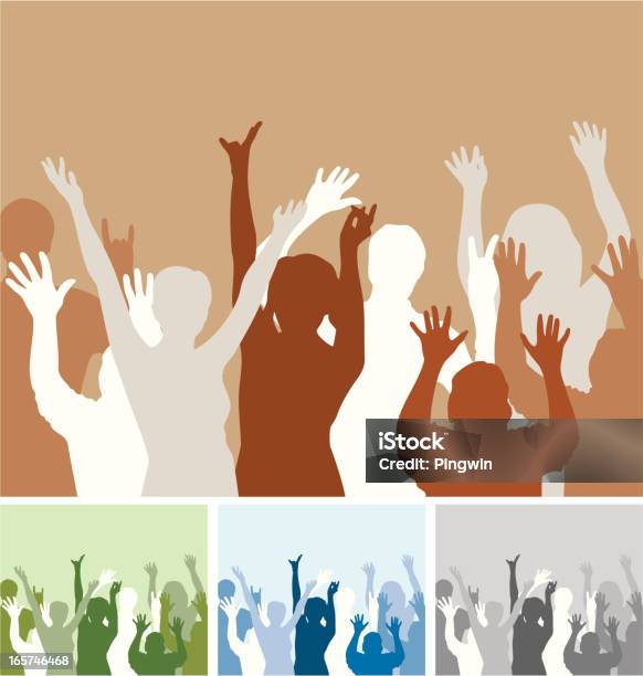 Reach Image Reaching Hands Stock Illustration - Download Image Now - Asking, Music ...