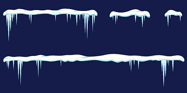 icicles, 인공눈 - icicle stock illustrations