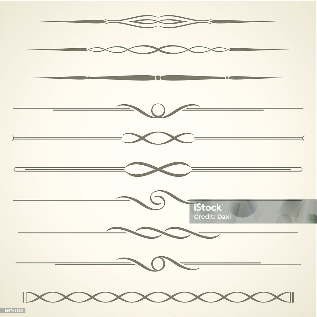 Divisores - arte vectorial de Ornamentado libre de derechos