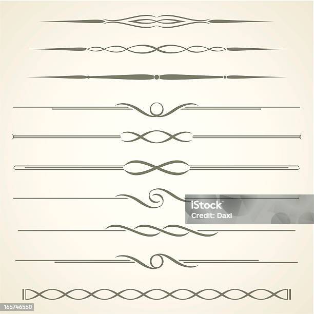 Dividers Stock Illustration - Download Image Now - Ornate, Single Line, Decoration