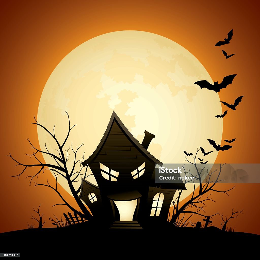 Haunted maison - clipart vectoriel de Fantasmagorie libre de droits