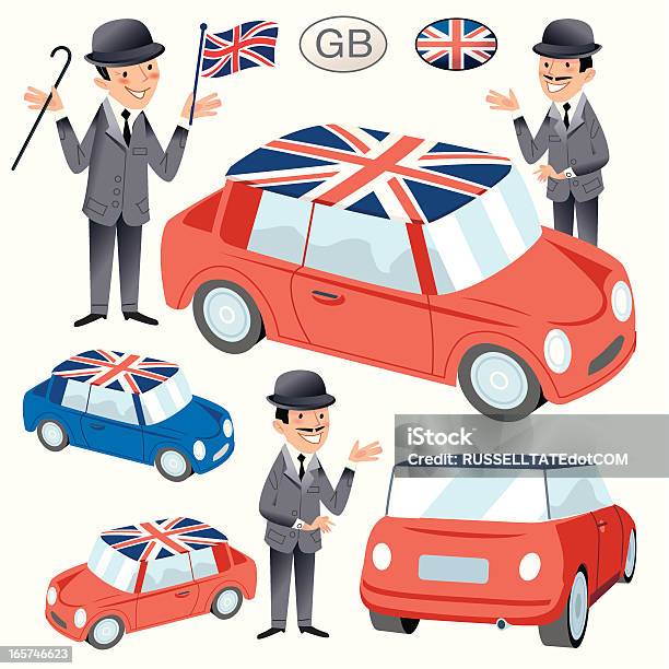 Vetores de British Carros E Senhores Deputados e mais imagens de Bandeira da Grã-Bretanha - Bandeira da Grã-Bretanha, Carro, Reino Unido