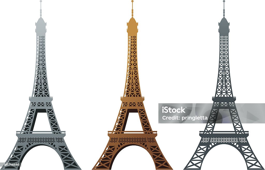 Torre Eiffel - arte vectorial de Arquitectura libre de derechos