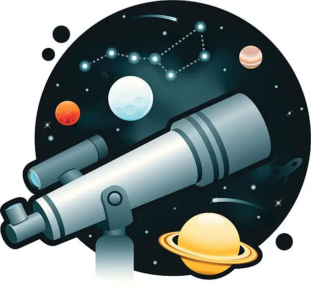Vector illustration of Space Exploration