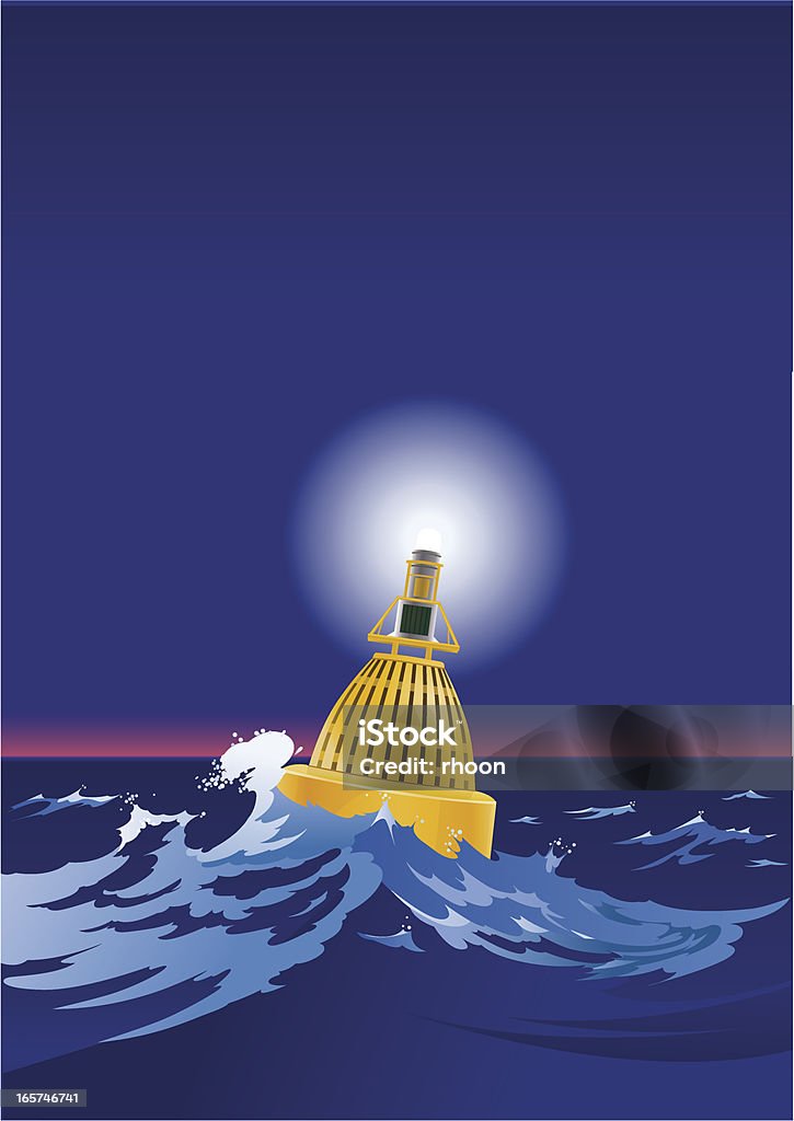 Jaune bouées - clipart vectoriel de Balise flottante libre de droits