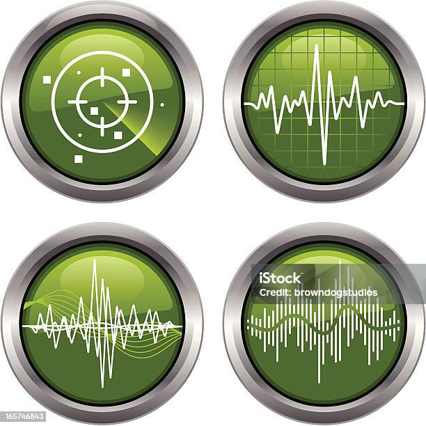 Radio Wave Jauges Vecteurs libres de droits et plus d'images vectorielles de Compteur - Compteur, Tremblement de terre, Diagramme