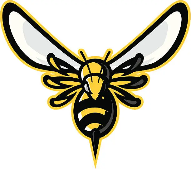 Vector illustration of Hornet mascot