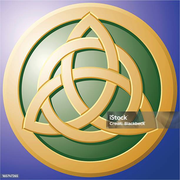 Кельтский Крест — стоковая векторная графика и другие изображения на тему Золото - Золото, Золотой, Символ
