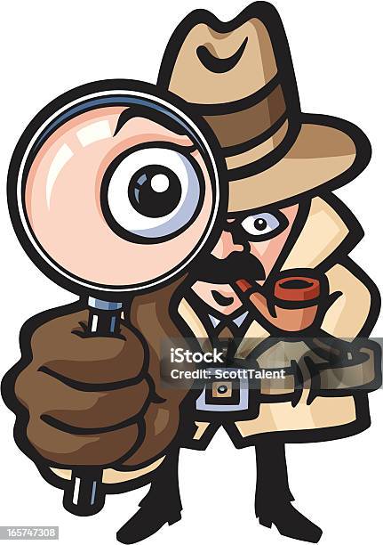 Detectives Looking Stock Illustration - Download Image Now - Detective, Sherlock Holmes, Adult