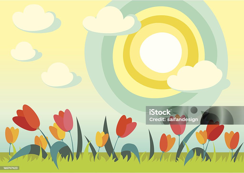Carte de Pâques - clipart vectoriel de Fleur - Flore libre de droits