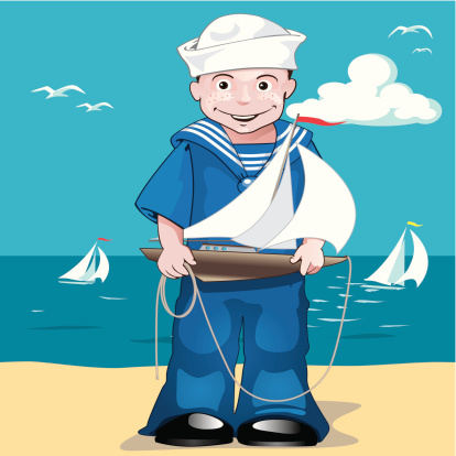 sailor at the beach
