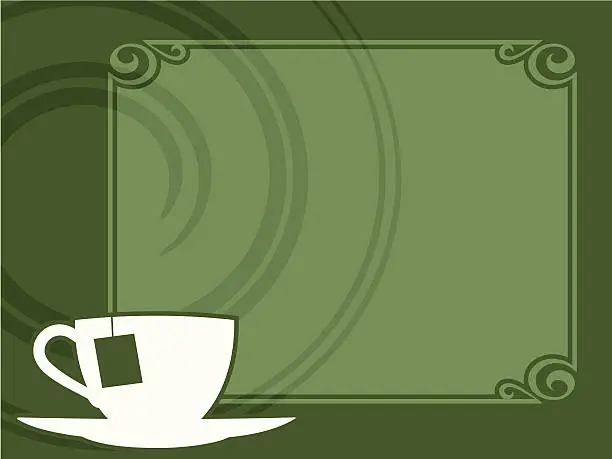 Vector illustration of tea background