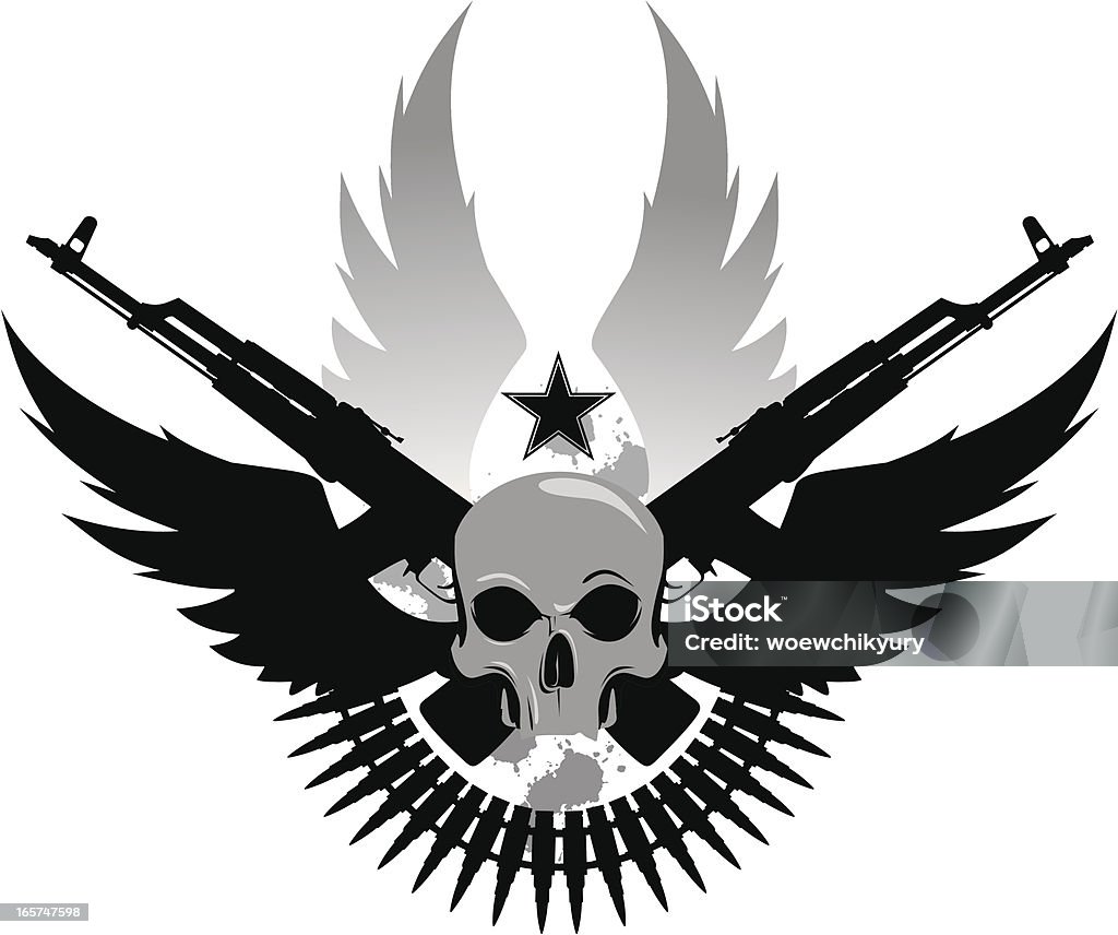Армейский эмблема - Векторная графика Татуировка роялти-фри