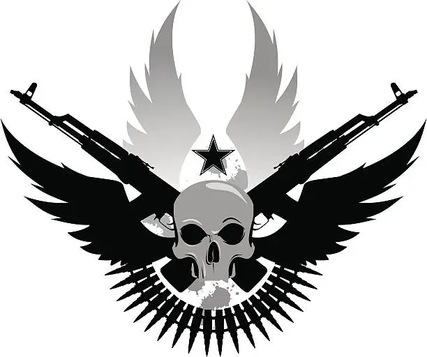 Vector illustration of Army Emblem