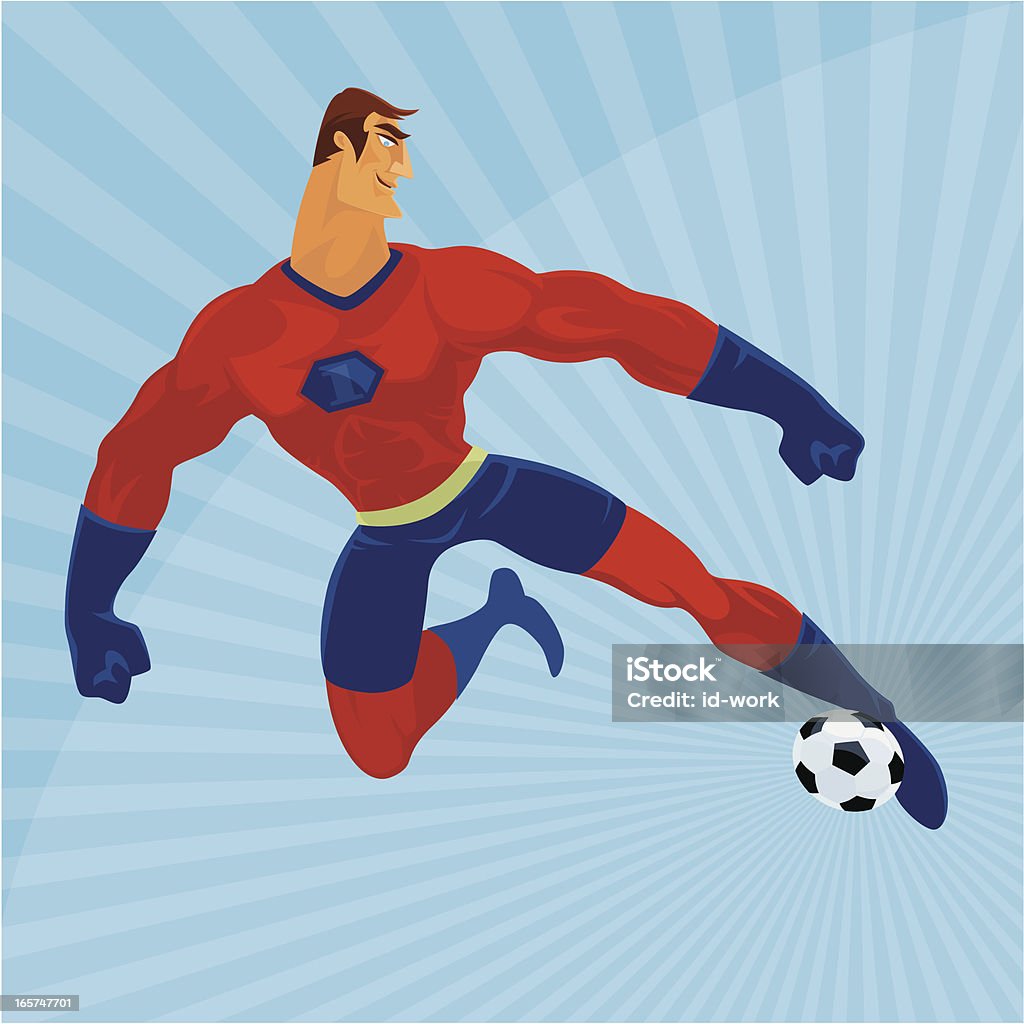 captain de fútbol - arte vectorial de Fútbol libre de derechos