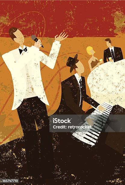 Nightclub Singer Stock Illustration - Download Image Now - Jazz Music, Illustration, Singing