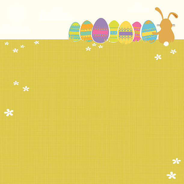 Easter Background vector art illustration